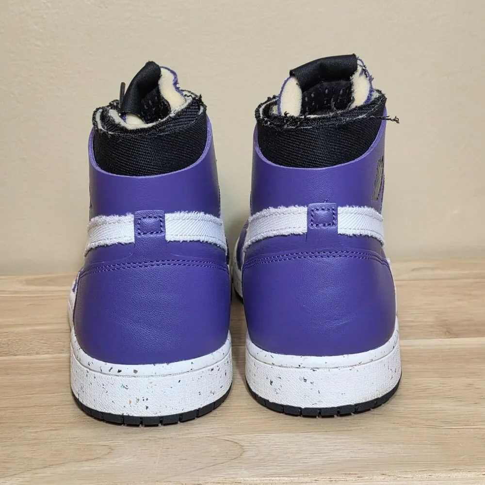 Air Jordan 1 Zoom CMFT Comfort Crater Purple White High CT0978-501 Men’s Size 11